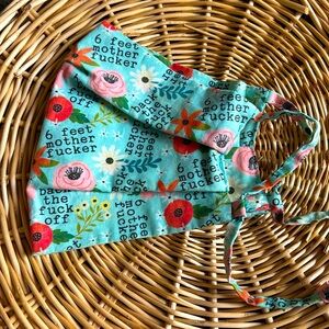 Hand sewn cotton face mask